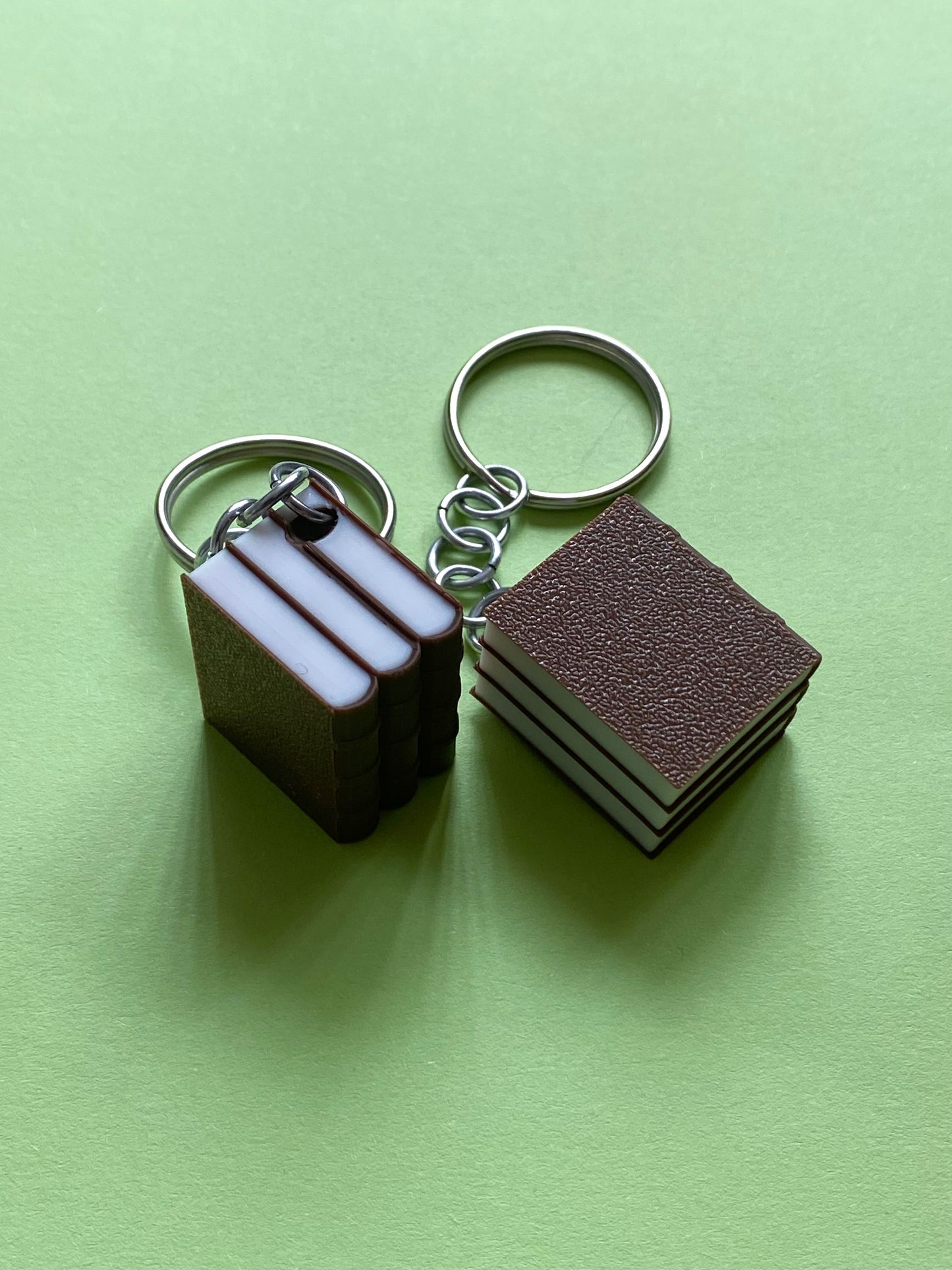 Book Stack Keyring