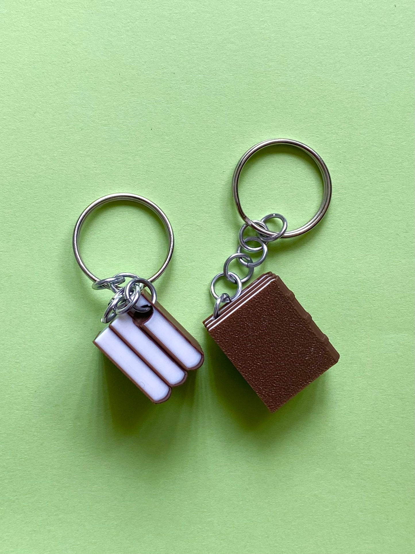 Book Stack Keyring