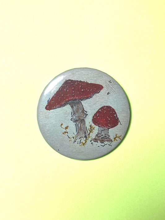 Mushroom Badge (58mm)